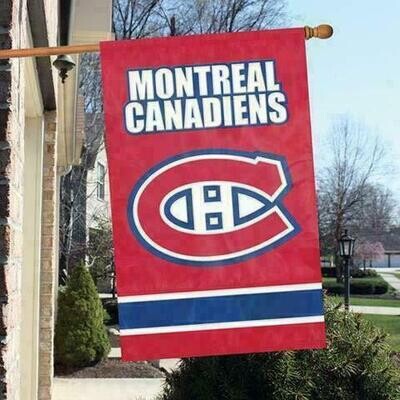 Montreal Canadiens 28" x 44" Vertical Embroidered 2 Sided Flag