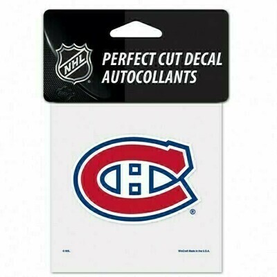 Montreal Canadiens 4" x 4" Perfect Cut Color Decal