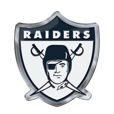 Las Vegas Raiders Alternate 3.25" x 3.25" Aluminum Color Team Emblem
