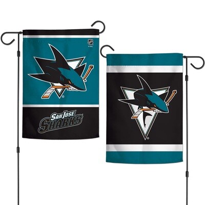 San Jose Sharks 12.5" x 18" Premium 2-Sided Garden Flag