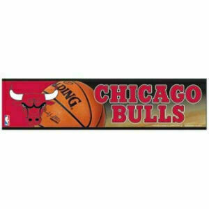 Chicago Bulls 3" x 12" Bumper Sticker