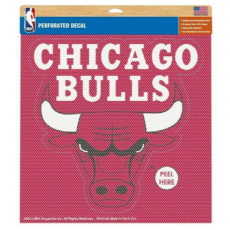 Chicago Bulls 17" x 17" Perforated Decal
