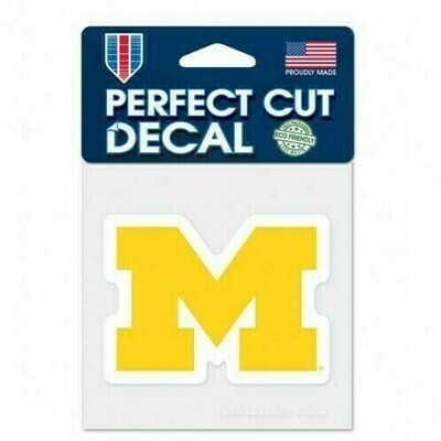 Michigan Wolverines 4" x 4" Perfect Cut Color Decal
