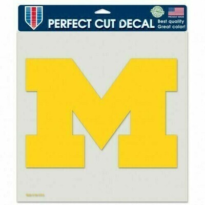 Michigan Wolverines 8" x 8" Perfect Cut Color Decal