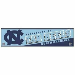 North Carolina Tar Heels 3" x 12" Bumper Sticker