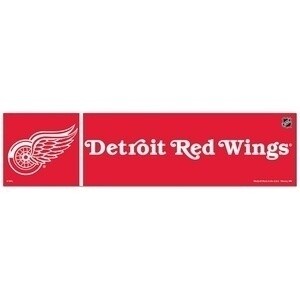 Detroit Red Wings NHL 3" x 12" Bumper Sticker