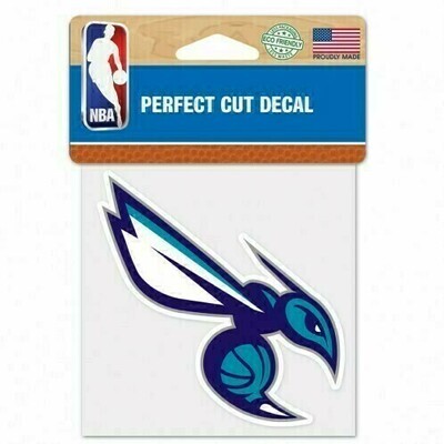 Charlotte Hornets 4" x 4" Perfect Cut Color Decal