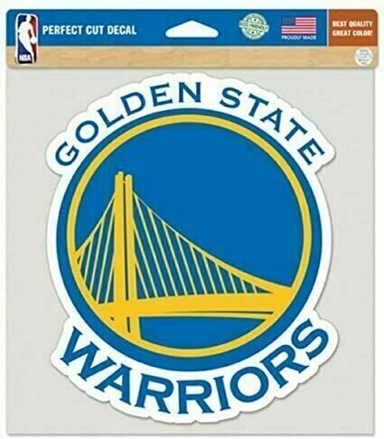 Golden State Warriors 8" x 8" Perfect Cut Color Decal