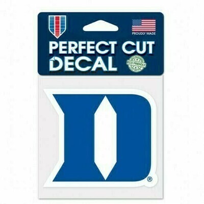 Duke Blue Devils 4" x 4" Perfect Cut Color Decal