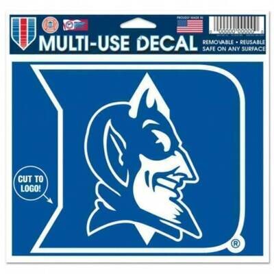 Duke Blue Devils 4.5" x 5.75" Multi-Use Decal Cut to Logo