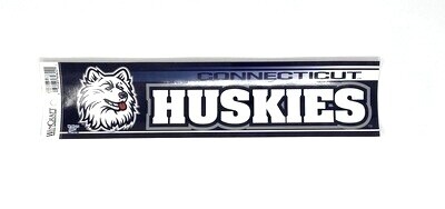UConn Huskies NCAA 3" x 12" Bumper Sticker