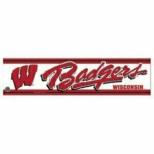 Wisconsin Badgers 3" x 12" Bumper Sticker