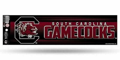 South Carolina Gamecocks Glitter 3" x 10" Bumper Sticker