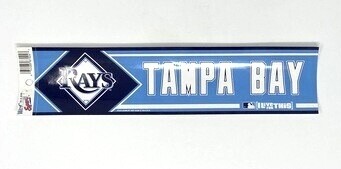 Tampa Bay Rays 3" x 12" Bumper Sticker