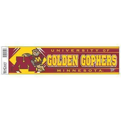 Minnesota Golden Gophers 3" x 12" Bumper Sticker