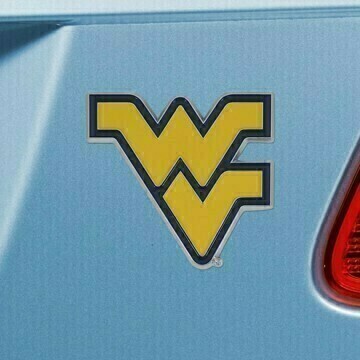 West Virginia Mountaineers 3-D Metal Auto Emblem