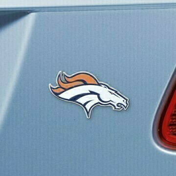 Denver Broncos 3-D Metal Auto Emblem