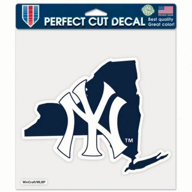 New York Yankees State 8" x 8" Perfect Cut Color Decal