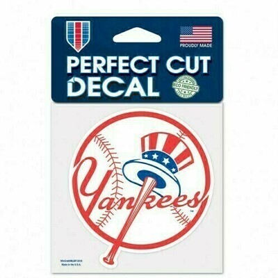 New York Yankees Retro 4" x 4" Perfect Cut Color Decal