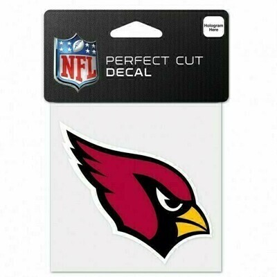 Arizona Cardinals 4" x 4" Perfect Cut Color Decal