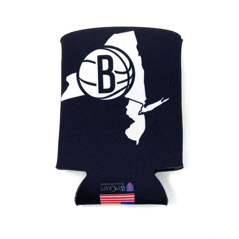 Brooklyn Nets State 12 Ounce Can Cooler Koozie