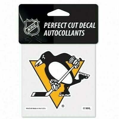 Pittsburgh Penguins 4" x 4" Perfect Cut Color Decal