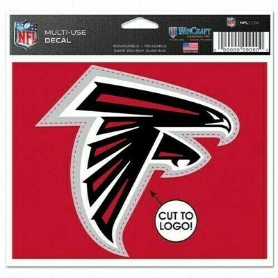 Atlanta Falcons 4.5" x 5.75" Multi-Use Decal Cut to Logo
