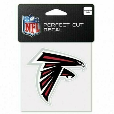 Atlanta Falcons 4" x 4" Perfect Cut Color Decal