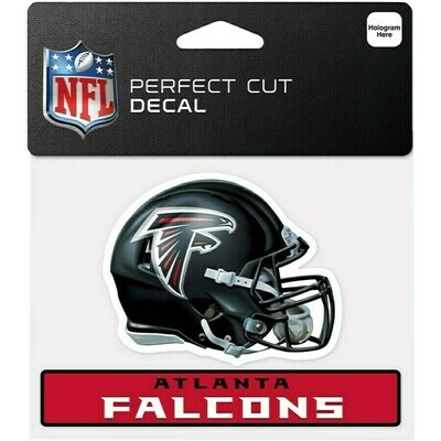 Atlanta Falcons 4" x 5" Perfect Cut Color Decal
