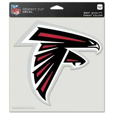 Atlanta Falcons 8" x 8" Perfect Cut Color Decal