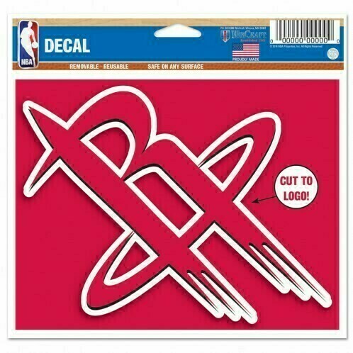 Houston Rockets 4.5" x 5.75" Multi-Use Decal Cut to Logo