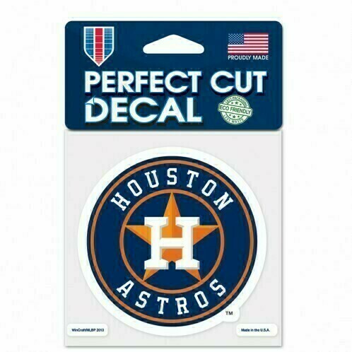 Houston Astros 4" x 4" Perfect Cut Color Decal