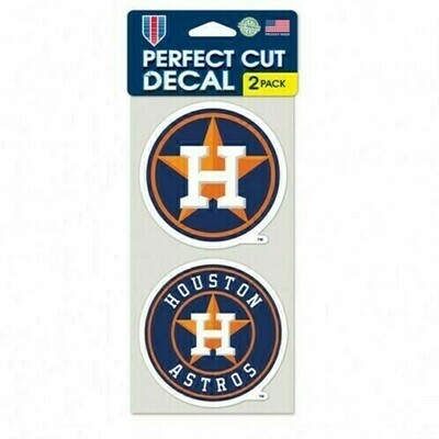 Houston Astros 4" x 8" Perfect Cut 2 Piece Decal