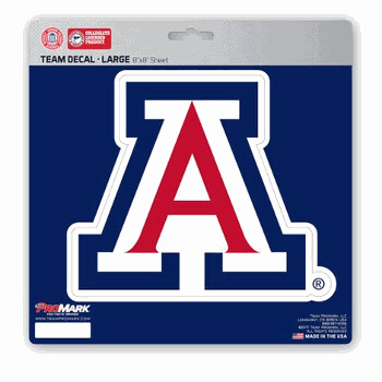 Arizona Wildcats 8" x 8" Large Team Color Cutout Decal
