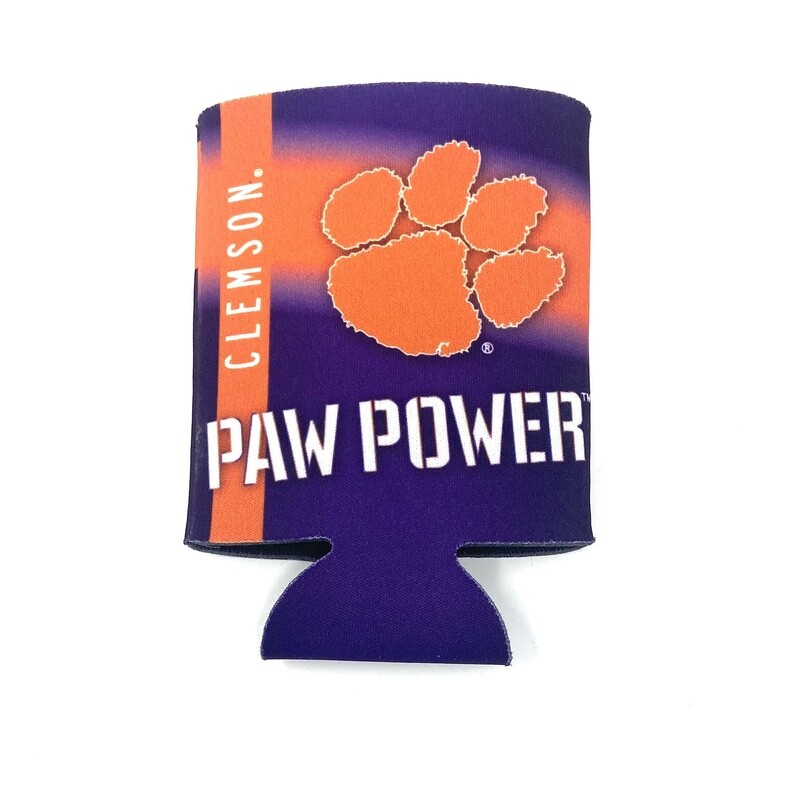 Clemson Tigers Paw Power 12 Ounce Can Cooler Koozie