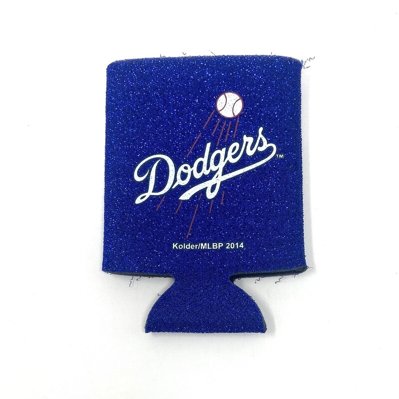 Los Angeles Dodgers Glitter 12 Ounce Can Cooler Koozie