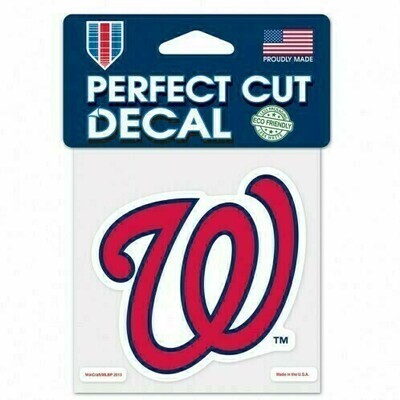 Washington Nationals Logo 4 Washington Nationals Logo 4" x 4" Perfect Cut Color Decal