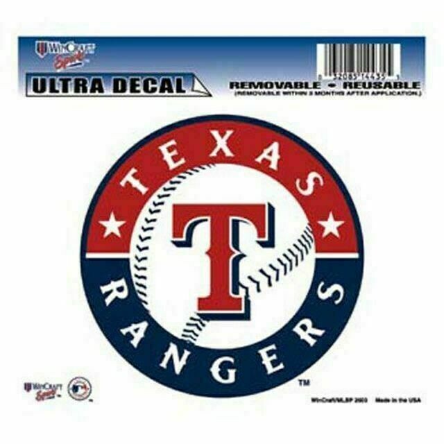 Texas Rangers 4.5" x 5.75" Multi-Use Decal