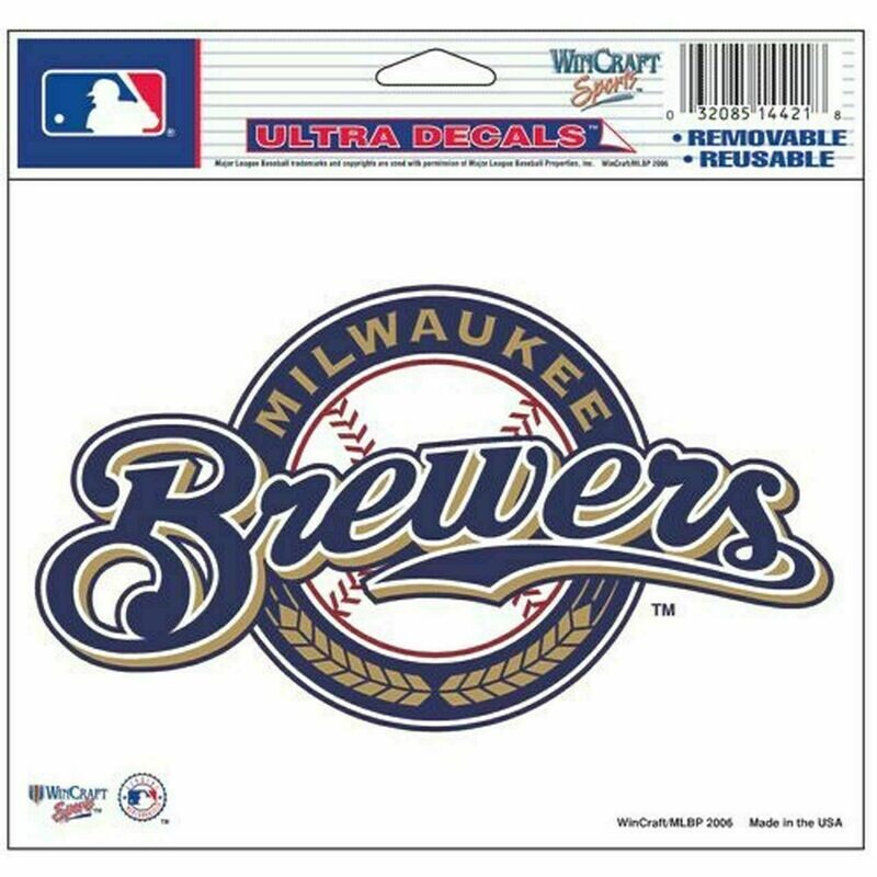 Milwaukee Brewers 4.5" x 5.75"Ultra Decal