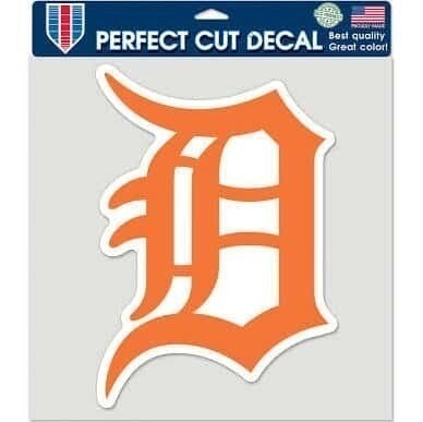 Detroit Tigers Orange 8" x 8" Perfect Cut Color Decal