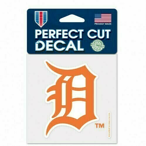 Detroit Tigers Logo 4" x 4" Perfect Cut Color Decal