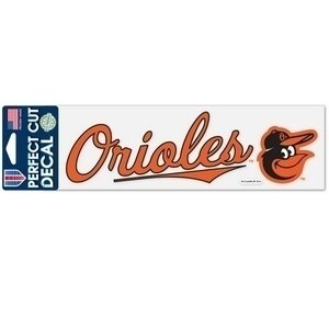 Baltimore Orioles 3" x 10" Perfect Cut Color Decal