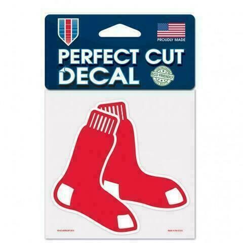 Boston Red Sox 4" x 4" Perfect Cut Color Decal