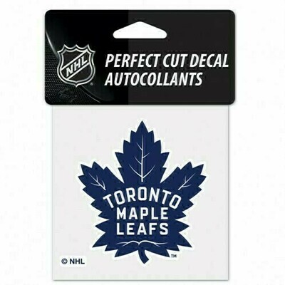 Toronto Maple Leafs 4" x 4" Perfect Cut Color Decal