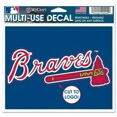 Atlanta Braves 4.5" x 5.75" Multi-Use Decal Cut to Logo