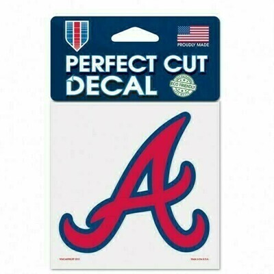 Atlanta Braves 4" x 4" Perfect Cut Color Decal