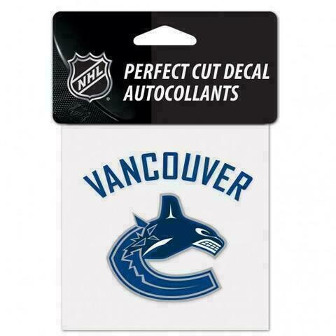 Vancouver Canucks 4" x 4" Perfect Cut Color Decal