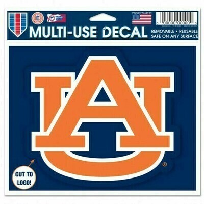 Auburn Tigers 4.5" x 5.75" Multi-Use Decal Cut to Logo