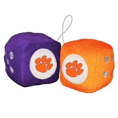 Clemson Tigers Fuzzy Dice Clemson Tigers Fuzzy Dice