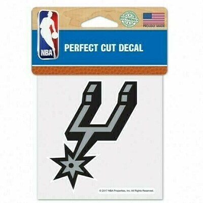 San Antonio Spurs 4 San Antonio Spurs 4" x 4" Perfect Cut Color Decal